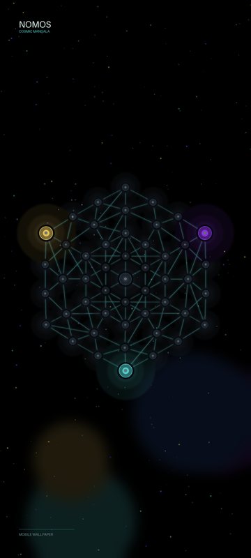 Cosmic Mandala mobile wallpaper preview